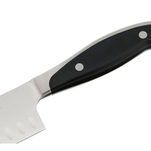 Henckels Synergy Forged Hollow Edge 7" Santoku Knife - Picture 4 of 8